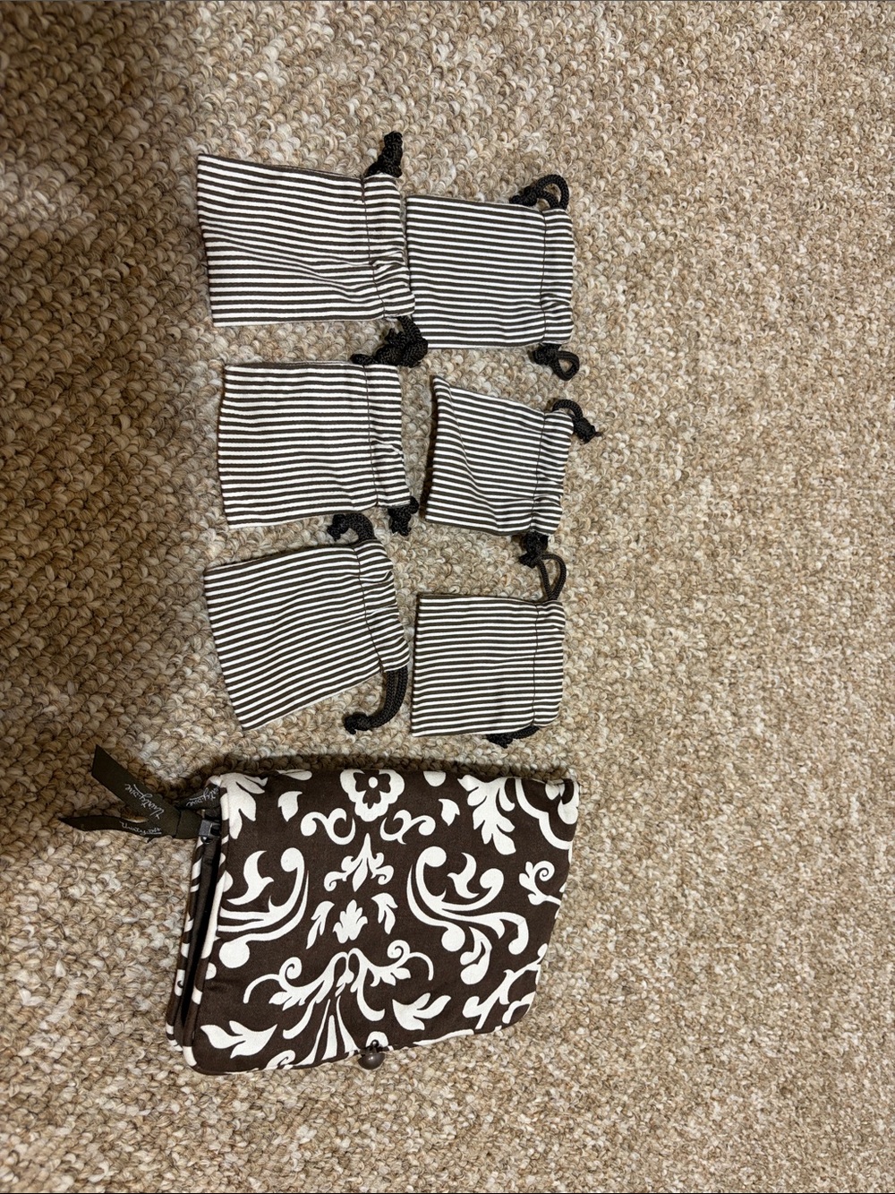 Jewelry Travel Bag with Drawstring Pouches